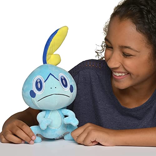 Peluche Pokemon Grookey, scorbunny Peluche, Pokemoned Sword Shield Sobble Scorbunny, Lindo Juego De Anime Juguetes Elf Muñeca De Peluche Regalos for Niños (Color : Verdant Ranger)