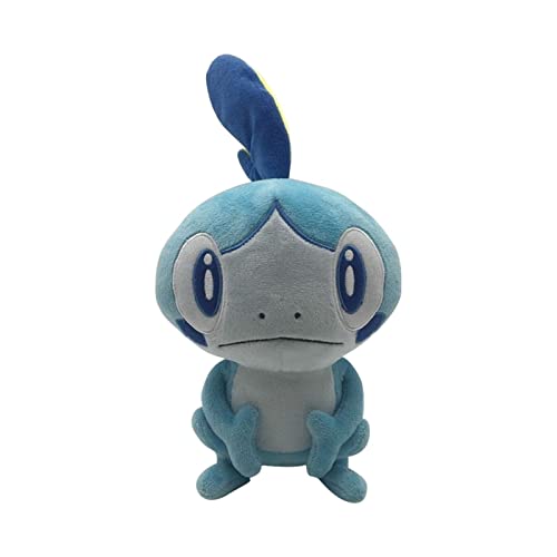 Peluche Pokemon Grookey, scorbunny Peluche, Pokemoned Sword Shield Sobble Scorbunny, Lindo Juego De Anime Juguetes Elf Muñeca De Peluche Regalos for Niños (Color : Verdant Ranger)