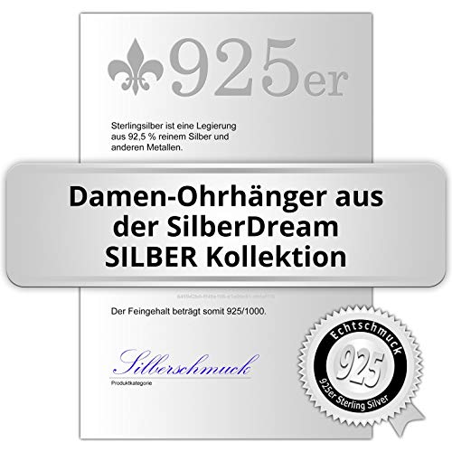 Pendientes SilberDream para mujer con de plata de ley 925 con circonitas blancas de3 mm SDO5963W