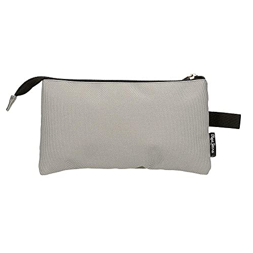 Pepe Jeans Aris Estuche Triple Gris 22x12x5 cms Poliéster