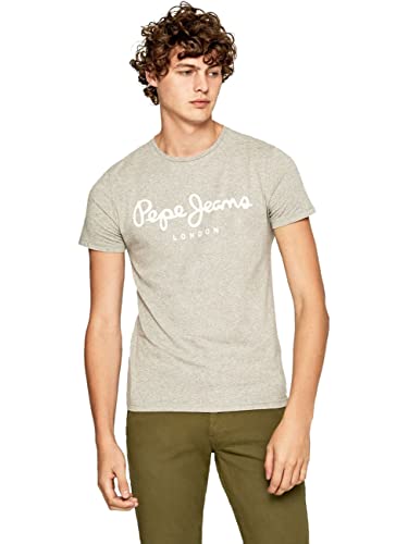 Pepe Jeans Original Stretch Camiseta para Hombre, Gris (Grey Marl 933), Medium