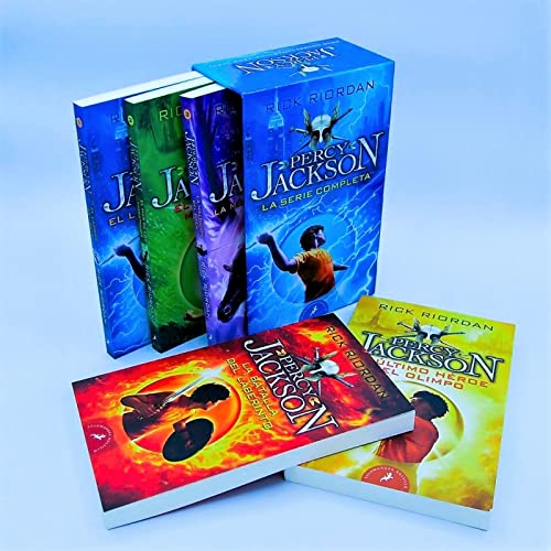 Percy Jackson y los dioses del Olimpo - La serie completa: (pack con: El ladrón del rayo | El mar de los monstruos | La maldición del Titán | La ... héroe del Olimpo) (Salamandra Bolsillo)