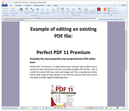 Perfect PDF 11 PREMIUM - PDF reading & editing software with OCR text recognition for Windows 11, 10, 8.1, 7