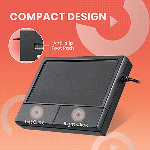 perixx PERIPAD-504 - Touchpad con Cable (USB, 120 x 90 x 19 mm, función de Desplazamiento y Puntero