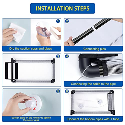 Petotw Ventana de Gato Cama de Hamaca,Ventana montada Hamaca para Gato + Manta Gato,Hamaca Ventosa para Gatos con Ventosas de Perilla Resistentes, Cama de Gato Ventosa para Tomar el Sol