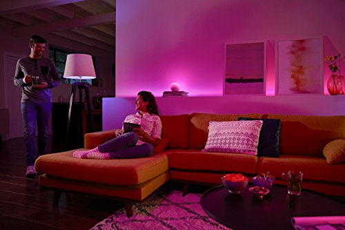 Philips Hue Go - Lámpara LED (conexión inalámbrica, iluminación inteligente, luces que cambian de color, compatible con Apple Homekit y Google Home), blanco