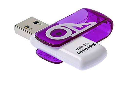 Philips Pendrive USB 3.0 64 GB - Vivid Edition (64 GB Paquete de 3 unidades) pen drive memoria memoria memoria lápiz de alta velocidad