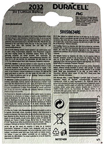 Pila Duracell® Elektronik, código de Estados Unidos 2032, cdigo IEC CR2032, Elektronik 3,0 V