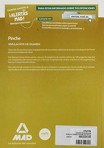 Pinche del Servicio Andaluz de Salud. Simulacros de examen