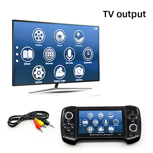 Pineapplen Consola de Videojuegos Consola de Videojuegos Retro X18Plus Consola de Juegos PortáTil de Mano Dual Rocker de 4.3 Pulgadas (Rojo)