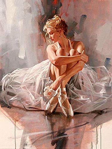 Pintura por número mujer pintado a mano moderno arte de la pared pintura por número en lienzo figura kits acrílico regalos únicos A12 40x60cm