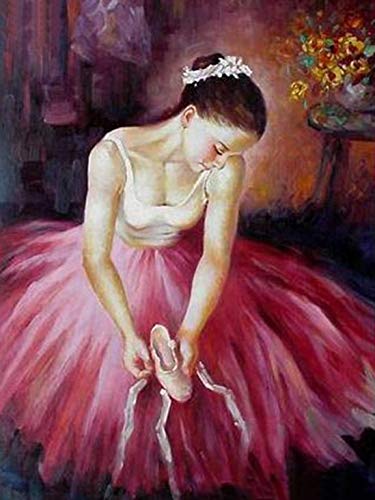 Pintura por número mujer pintado a mano moderno arte de la pared pintura por número en lienzo figura kits acrílico regalos únicos A12 40x60cm