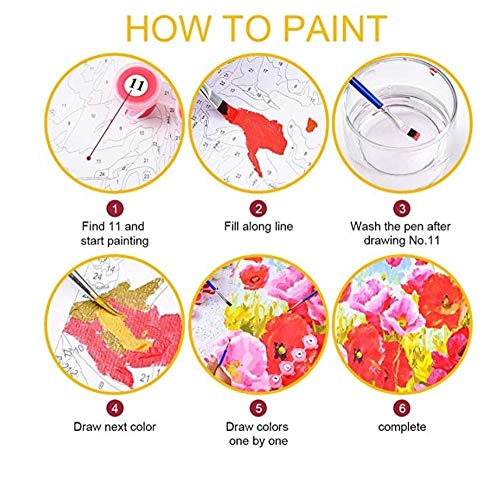 Pintura por numeros para Adultos e Ni?os, Perro Labrador Pet Animal Head Black Water Wet Juegos de Pintura por números-Sin Marco