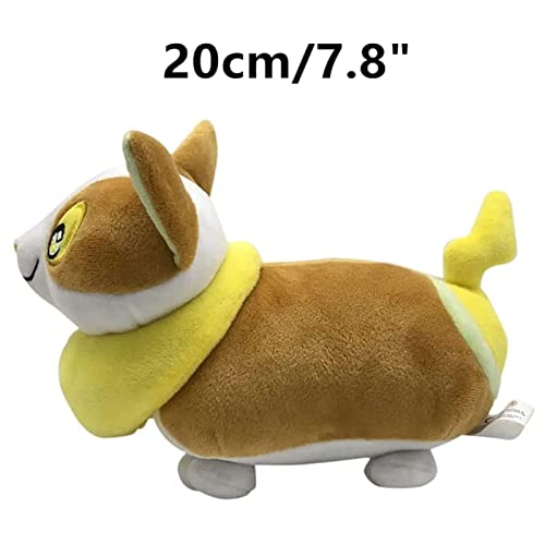 PIPIXIA Peluche Pokemon Grookey,Scorbunny Peluche, Pokemoned Sword Shield Sobble Scorbunny, Lindo Juego De Anime Juguetes Elf Muñeca De Peluche Regalos for Niños (Color : Dog, Size : 28cm)