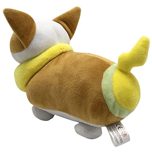 PIPIXIA Peluche Pokemon Grookey,Scorbunny Peluche, Pokemoned Sword Shield Sobble Scorbunny, Lindo Juego De Anime Juguetes Elf Muñeca De Peluche Regalos for Niños (Color : Dog, Size : 28cm)