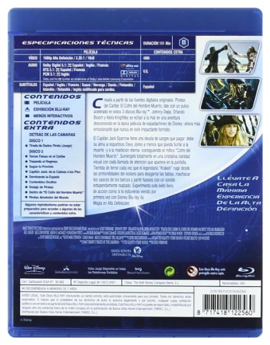 Piratas Del Caribe: El Cofre Del Hombre Muerto [Blu-ray]