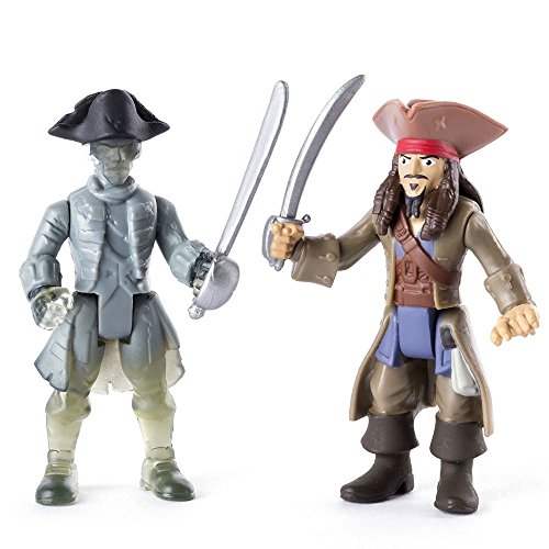 Piratas del Caribe - Juego Figura conjunto Jack Sparrow y Piratas Fantasmas