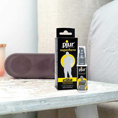 pjur superhero DELAY serum - Gel retardante para hombres - reduce la sensibilidad en el pene, sin insensibilizar (20ml)