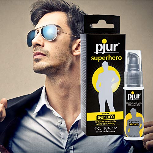 pjur superhero DELAY serum - Gel retardante para hombres - reduce la sensibilidad en el pene, sin insensibilizar (20ml)