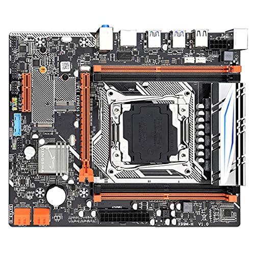 Placa Base de computadora X99M-H Lga2011 M-ATX 4 * Ddr4 Slots M.2 Soporte de Ranura WiFi Ddr4 Memory y Xeon E5 V3 / V4 CPU Processor Negro