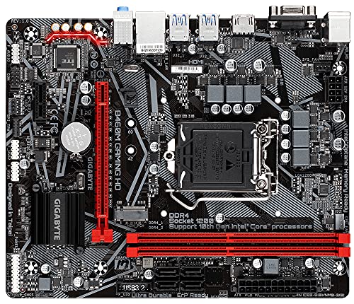 Placa Gigabyte Technology B460M Gaming HD 2DDR4 HDMI PCIE3.0 M.2 4SATA3 USB3.2 MATX