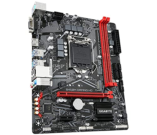 Placa Gigabyte Technology B460M Gaming HD 2DDR4 HDMI PCIE3.0 M.2 4SATA3 USB3.2 MATX