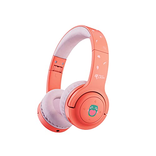 Planet Buddies Auriculares Inalámbricos para Niños, Bluetooth Seguros Volumen Limitado para Niños, Auriculares Plegables con Micrófono, Compatibles con Tableta, 38 Horas de Tiempo, Diseño de Búho