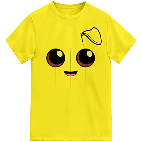Playera para niños Peely Banana con Cara Sonriente para niños Battle Royale Gamer tee Top Amarillo Girasol 9-11 Años