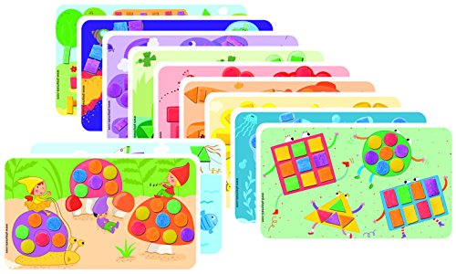 PlayMais Fun TO Learn Colores & Formas Juguete Educativo para niños y niñas de 3 años o más | Kit de Manualidades con 500 Colores, 14 Plantillas + Instrucciones | Creatividad y motricidad