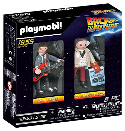 PLAYMOBIL Back to the Future Back to the Future Marty Mcfly y Dr. Emmett Brown, A partir de 6 años (70459)