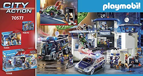PLAYMOBIL City Action 70577 Kart Policial: persecución ladrón de caja fuerte, Para niños de 4 a 10 años