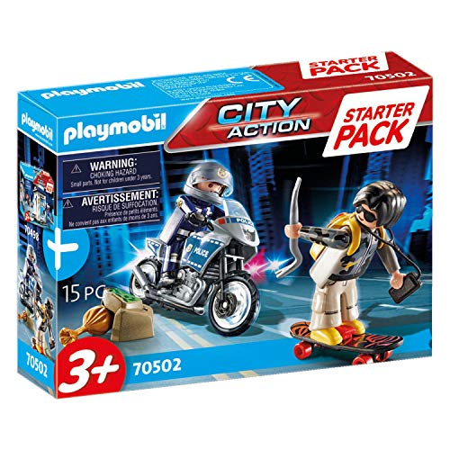 PLAYMOBIL City Action Starter Pack Policía set adicional, A partir de 3 años (70502)