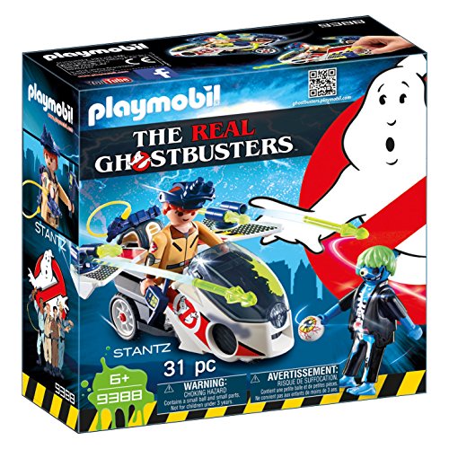 PLAYMOBIL Ghostbusters Stantz con Moto Voladora, a Partir de 6 Años (9388)