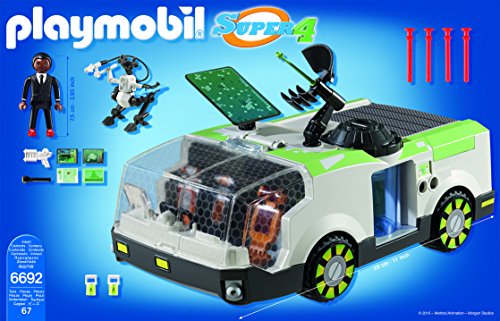 PLAYMOBIL- Techno Chameleon with Gene Playset, Multicolor (6692)