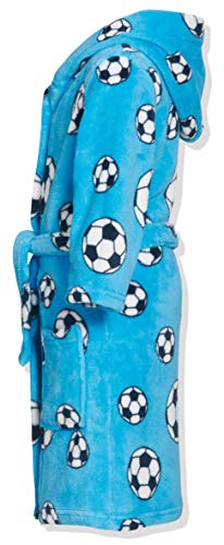 Playshoes Fleece-Bademantel Fußball Albornoz, Azul Original, 146/152 para Niños