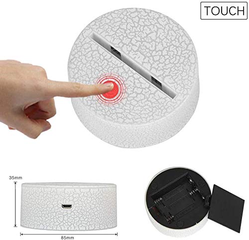 Playstation Icon3D - Lámpara de ilusión (16 colores, con luz LED de acrílico, para decoración del hogar, cargador USB, juguetes geniales, ideas para cumpleaños, vacaciones, Navidad para bebé