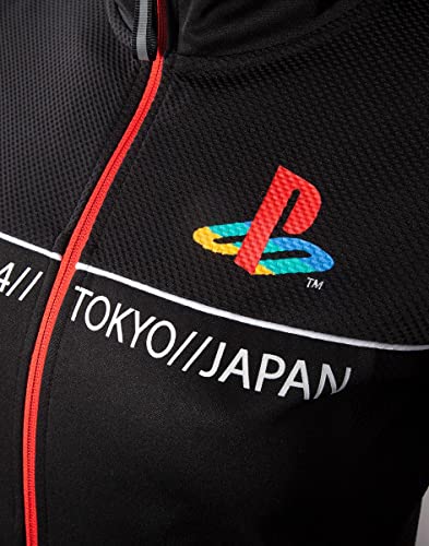 Playstation Japanese Symbols Mujer Capucha con cremallera Negro XXL, 100% poliéster, Regular