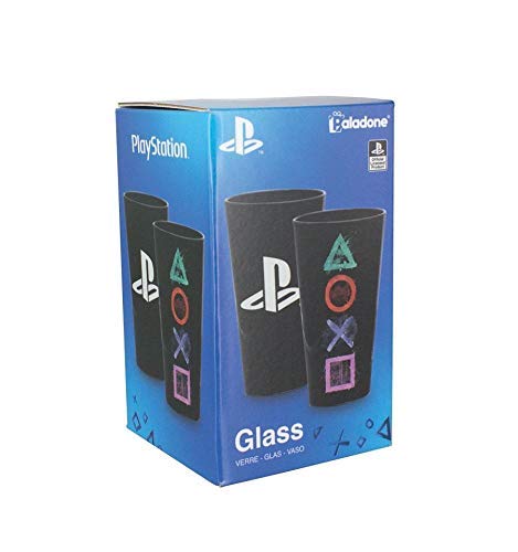 Playstation Potable Vidrio, Multicolor, 9 x 9 x 15 cm