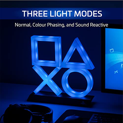 Playstation PS5 Icon Light Unisex Lámpara de mesa blanco-negro, Plastico,