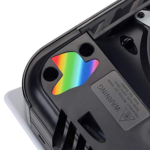PlayVital Calcomanía de Vinilo para Playstation 5 Consola Pegatina de Logo para PS5 Adhesivo Personalizado para PS5 Base Etiqueta - 9 Colores & 3 Retro Clásico Estilos