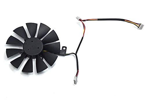 PLD09210S12HH Ventilador de Refrigeración de Repuesto Graphics Card Fan para ASUS STRIX R9 390 X 390 RX 480 RX 580 GTX 980 Ti 1060 1070 1080 Gaming Graphic Card (Fan-A(6pin))