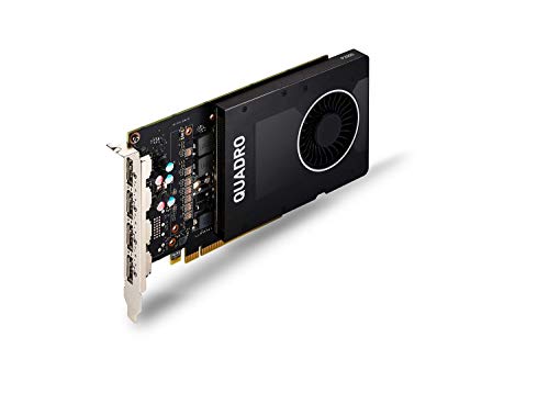 PNY NVIDIA Quadro P2000 - Tarjeta gráfica profesional (4 unidades, 5 GB, GDDR5, PCI Express), color negro