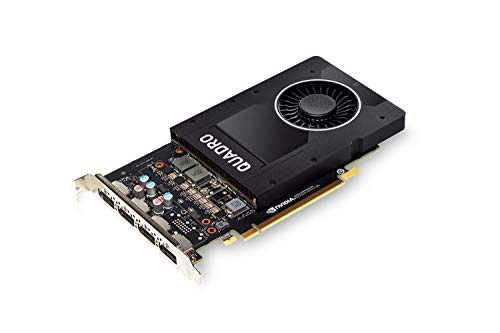 PNY NVIDIA Quadro P2000 - Tarjeta gráfica profesional (4 unidades, 5 GB, GDDR5, PCI Express), color negro