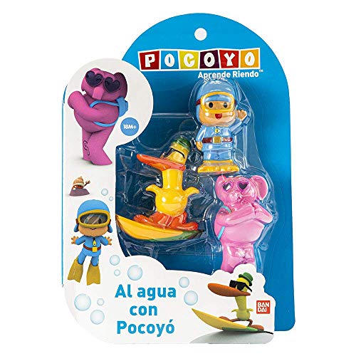 Pocoyo - Al Agua con Pocoyó (Pack 3 figuras de baño)
