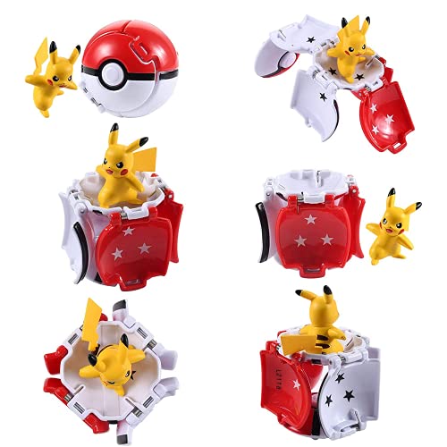 Pokeball con figura, bolas para lanzar, partidos de Pokémon para adultos y niños, fiesta divertida, juguete de regalo