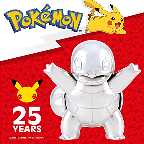 Pokemon 25th Celebration-Figura de Ardilla 7,6 cm, Color Plateado, (abgee PKW2396)