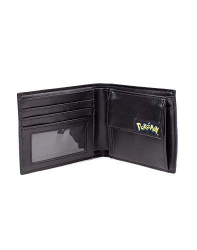 PoKéMoN Billetera Pokemon-Pokeball Bifold para Hombre, Rojo, Blanco y Negro, estándar