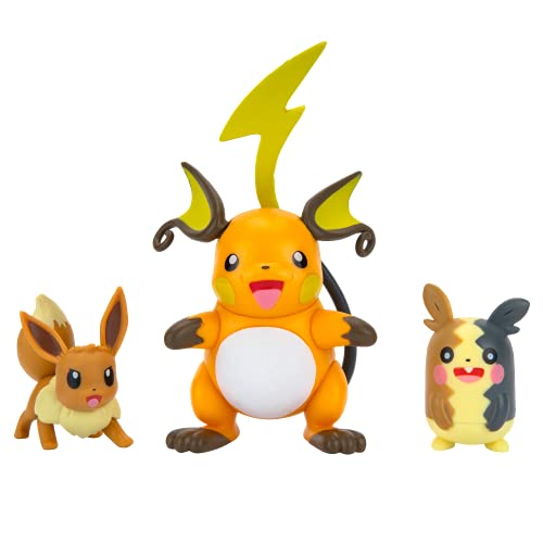Pokemon Figuras 5-8 cm, Raichu Eevee & Morpeko – Juguetes Pokemon Nueva 2021 – Figuras Pokemon - Licenciado Oficialmente Pokemon Juguetes