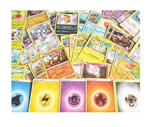 Pokemon Karten - 50 cartas diferentes (1 holográfica), cartas alemanas