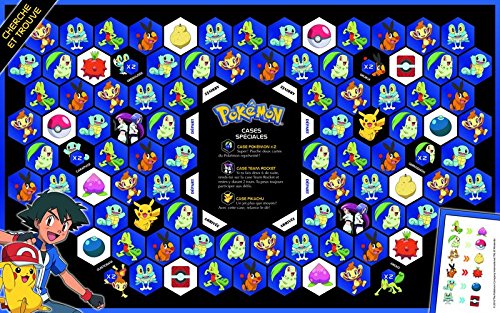 Pokémon le grand jeu du cherche et trouve: Plus de 200 défis à relever ! Contient : un plateau de jeu, 200 cartes défis, un dé, un sablier, 20 cartes, des pions
